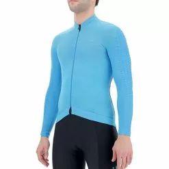 Unleash Your Nature Maglia UYN Airwing Manica Lunga Blu Turchese Nero -Negozio online Maglie ciclismo Italia uyn o102080 a292 003