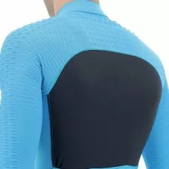 Unleash Your Nature Maglia UYN Airwing Manica Lunga Blu Turchese Nero -Negozio online Maglie ciclismo Italia uyn o102080 a292 006