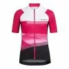 Maglia Vaude Majura Tricot II Manica Corta Rosa Nero Bianco Donna