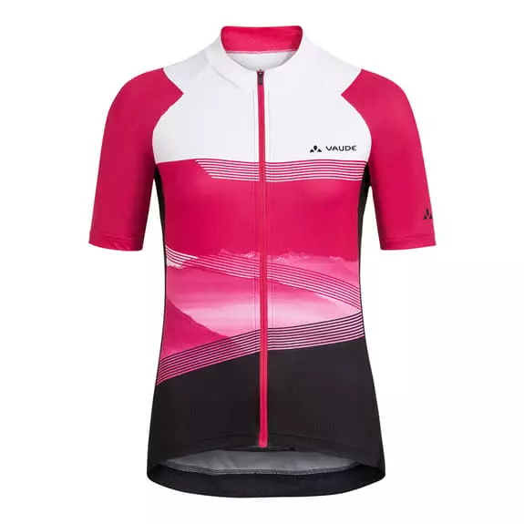 Maglia Vaude Majura Tricot II Manica Corta Rosa Nero Bianco Donna 1 Maglia Vaude Majura Tricot II Manica Corta Rosa Nero Bianco Donna