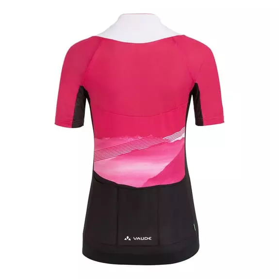 Maglia Vaude Majura Tricot II Manica Corta Rosa Nero Bianco Donna 2 Maglia Vaude Majura Tricot II Manica Corta Rosa Nero Bianco Donna - immagine 2