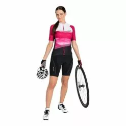 Maglia Vaude Majura Tricot II Manica Corta Rosa Nero Bianco Donna 6 Maglia Vaude Majura Tricot II Manica Corta Rosa Nero Bianco Donna -Negozio online Maglie ciclismo Italia vu 41830 327 003