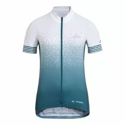Maglia Vaude Bagana Tricot Manica Corta Bianco Blu Donna