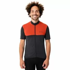 Maglia Vaude Matera Manica Corta Rosso Brillante Nero -Negozio online Maglie ciclismo Italia vu 42667 281 003