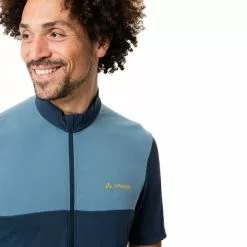 Maglia Vaude Matera Manica Corta Azzurro Blu Marino -Negozio online Maglie ciclismo Italia vu 42667 981 005