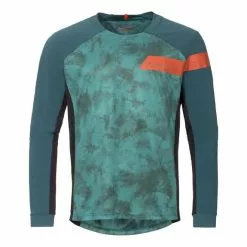 Maglia Vaude Moab PRO Manica Lunga Verde Azzurrino Rosso