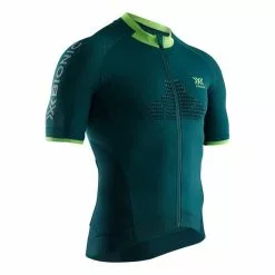 Maglia X-Bionic Regulator Bike Race Zip Manica Corta Verde